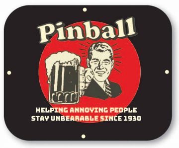Metal Game Room Sign - Annoying Pinball People